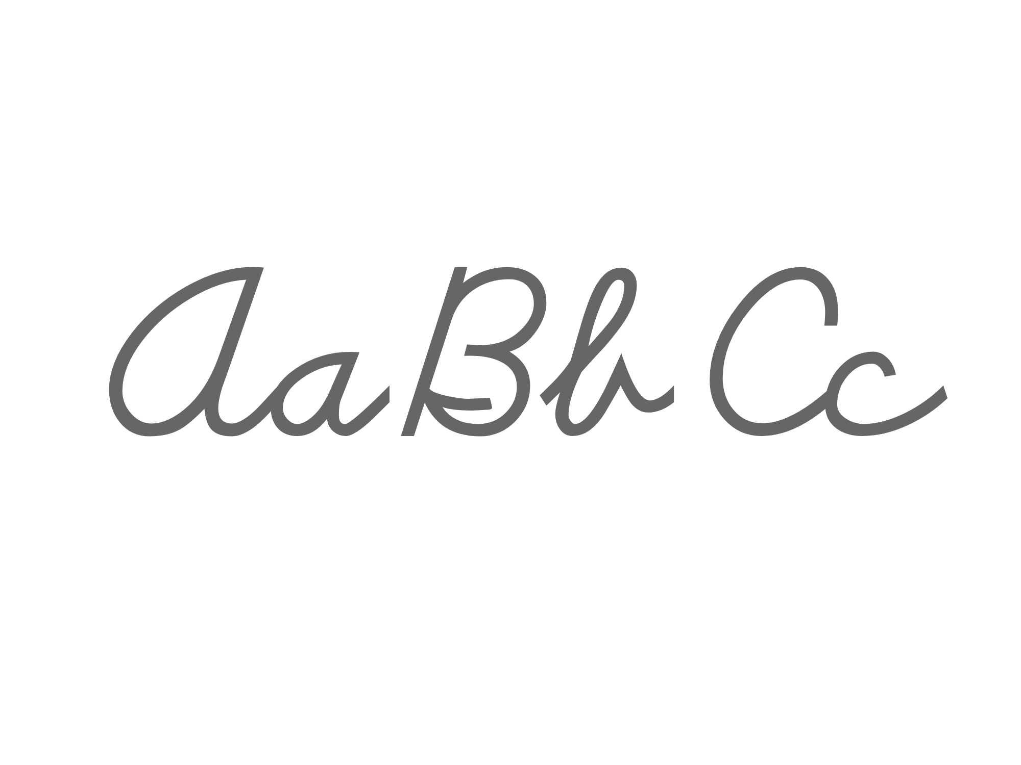 Cursive handwriting sample