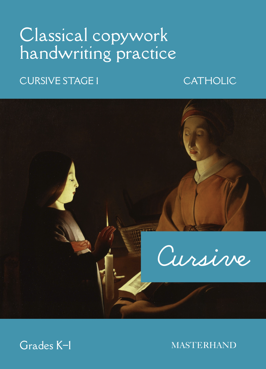 Classical Catholic Copywork: Cursive