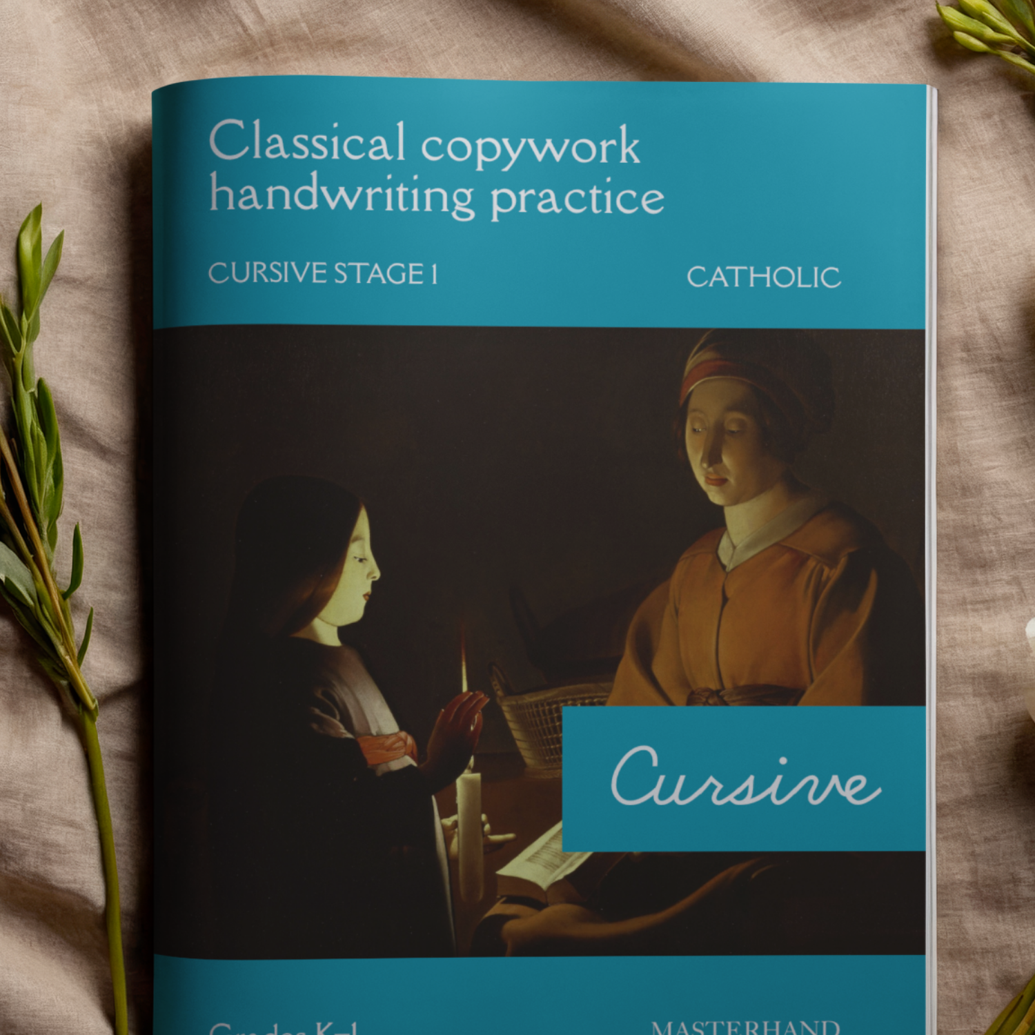 Classical Catholic Copywork: Cursive interior preview 1
