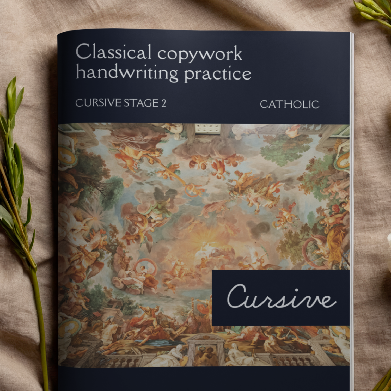Develop Beautiful, Fluent Cursive Through Scripture and the Catholic Faith interior preview 1