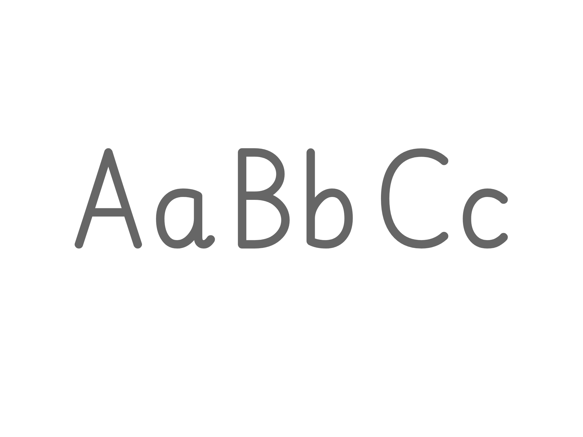 Print handwriting sample